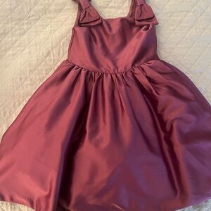 Elegant Burgundy Kids Dress